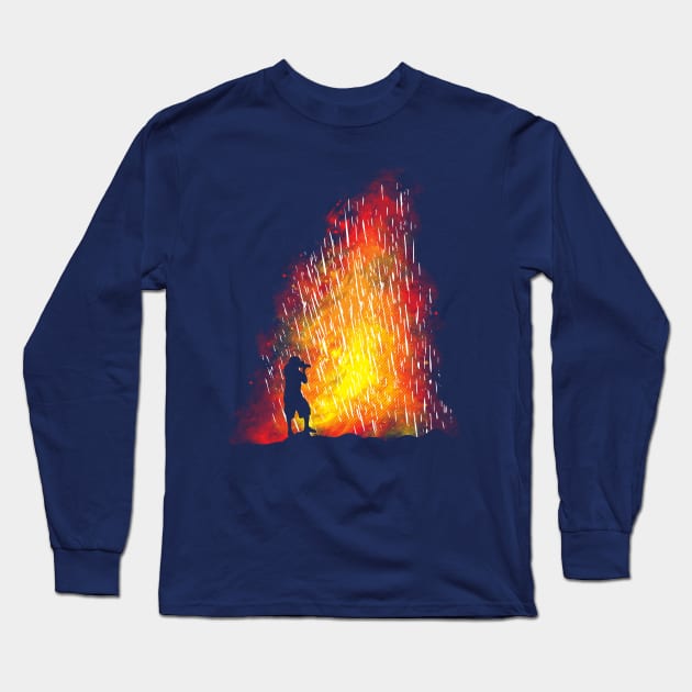 Eruption Long Sleeve T-Shirt by Daletheskater